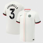 Günstige Fußballtrikots Chelsea Cucurella 3 Auswärtstrikot 2025-26 Kurzarm